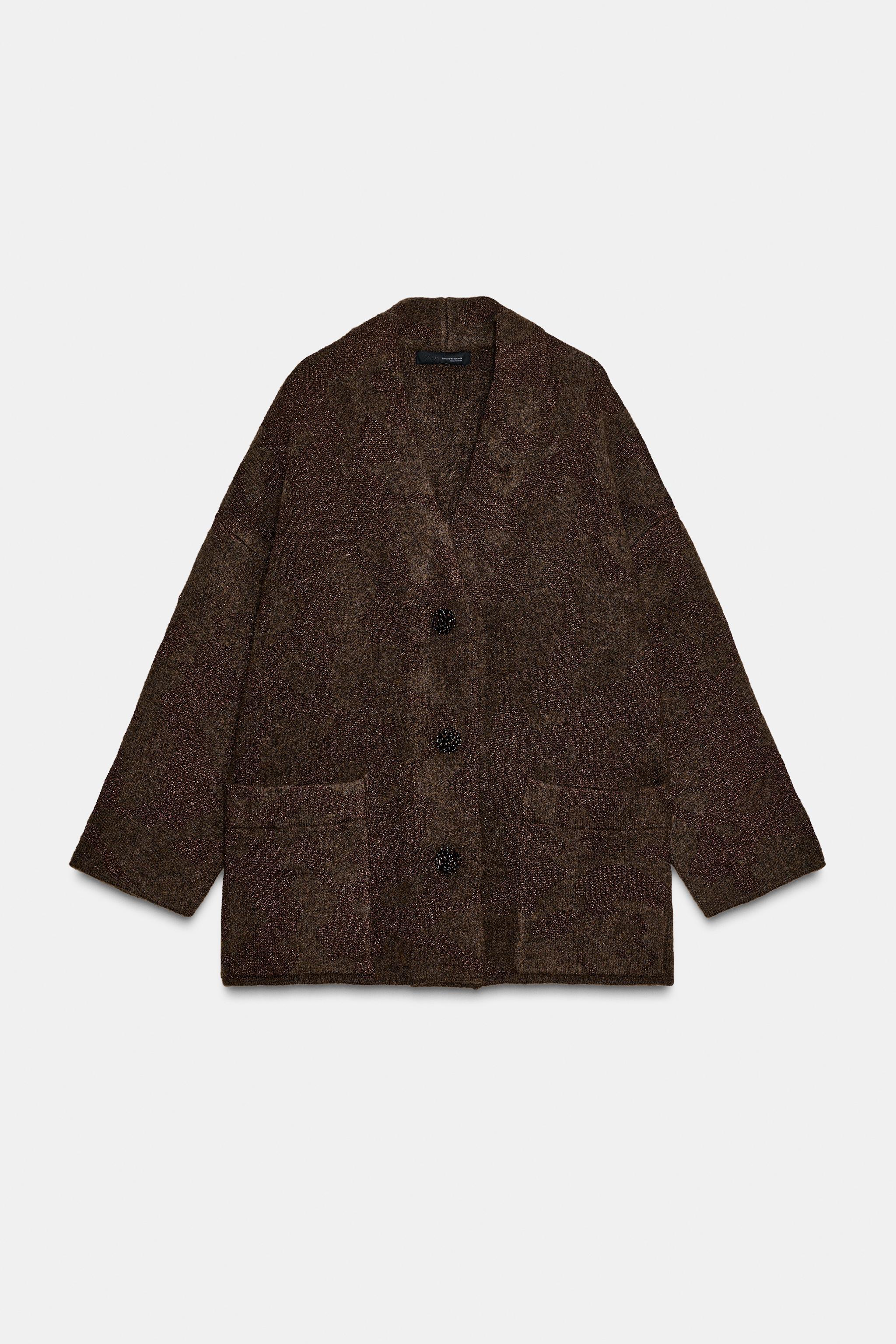 METALLIC THREAD CARDIGAN